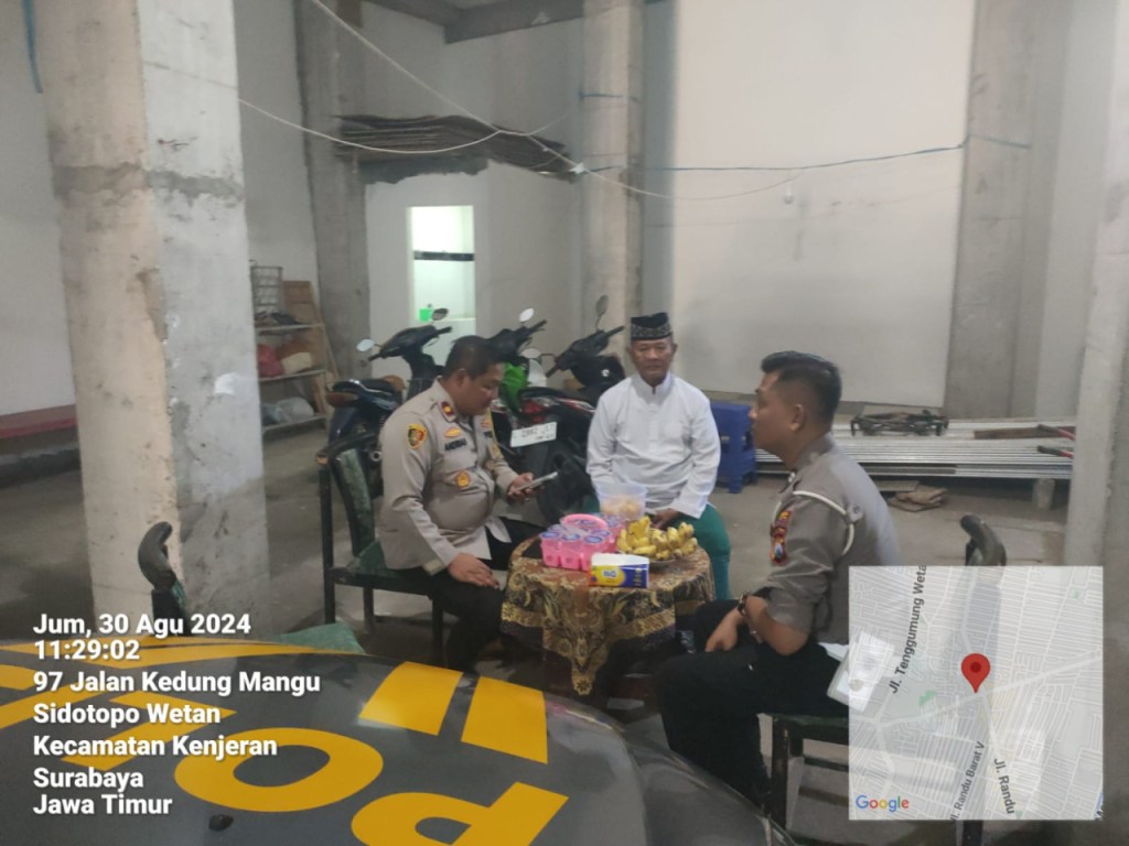 Kapolsek Kenjeran Laksanakan Silaturahmi dan Patroli di Masjid Baitut&nbsp;Tammimi